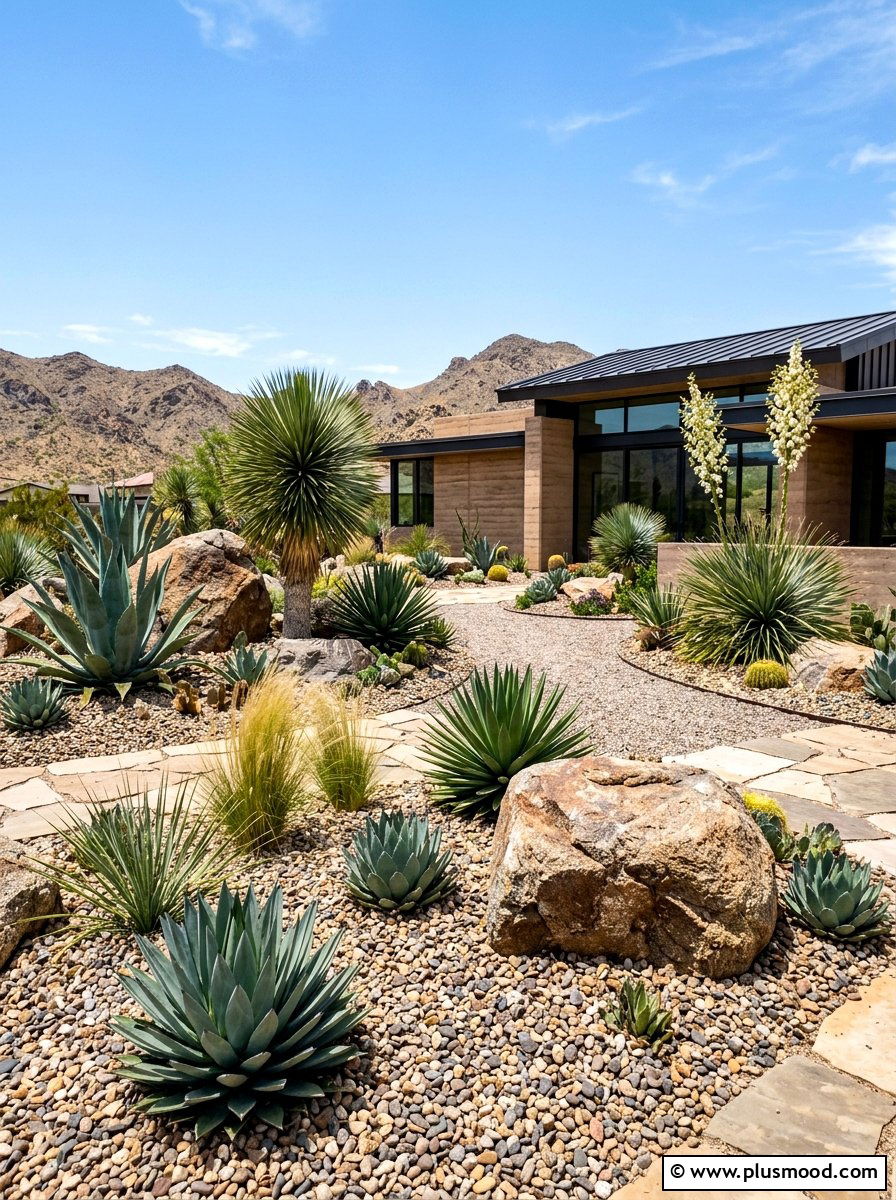 Xeriscape Landscape - 25 summer backyard landscaping ideas
