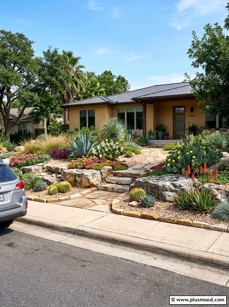 Xeriscape Rock Garden - 25 summer native plant landscaping ideas