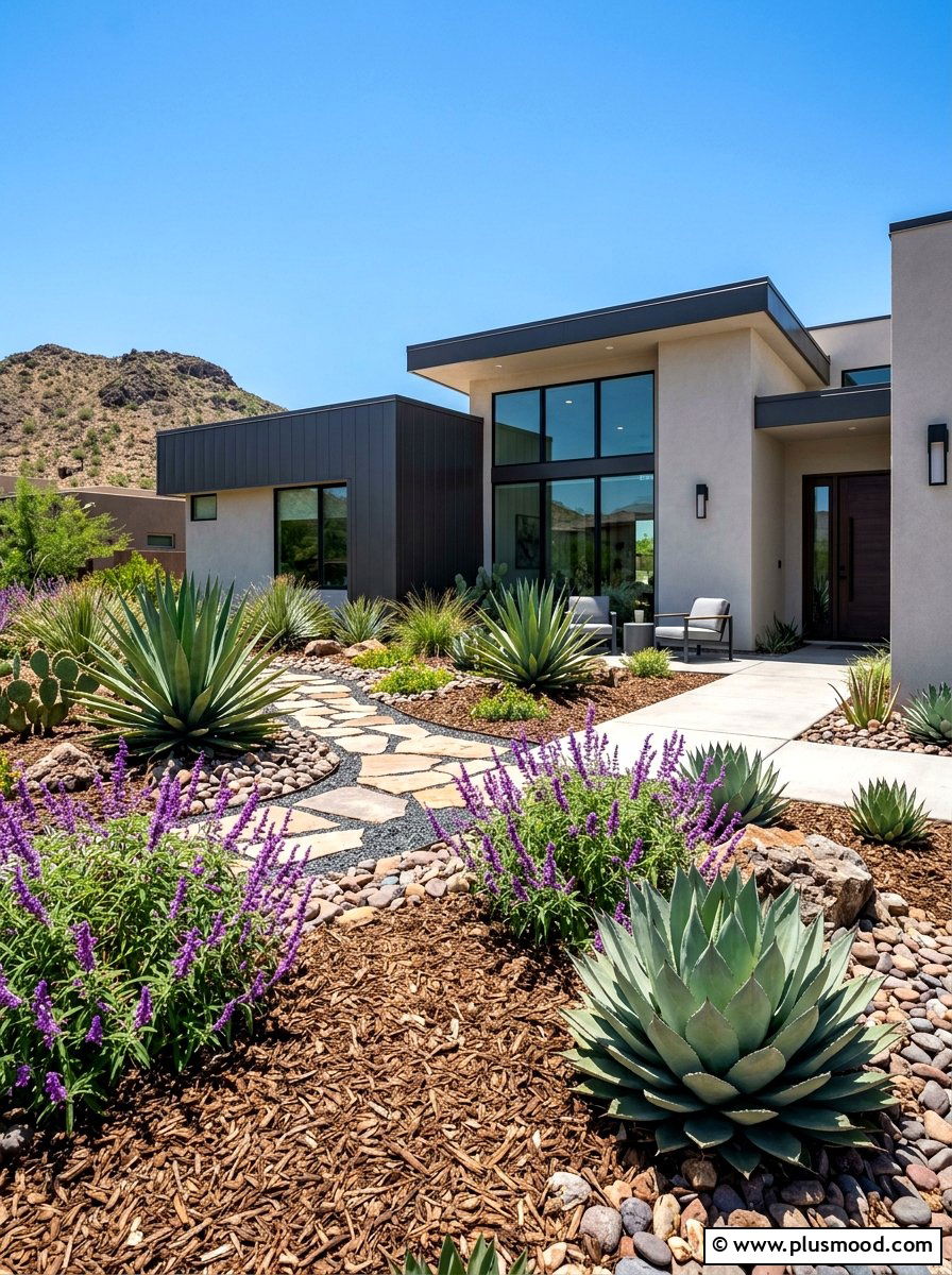 Xeriscape yard - 25 summer landscape design ideas