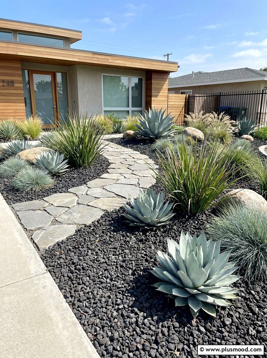 Xeriscape - 25 summer front yard landscaping ideas