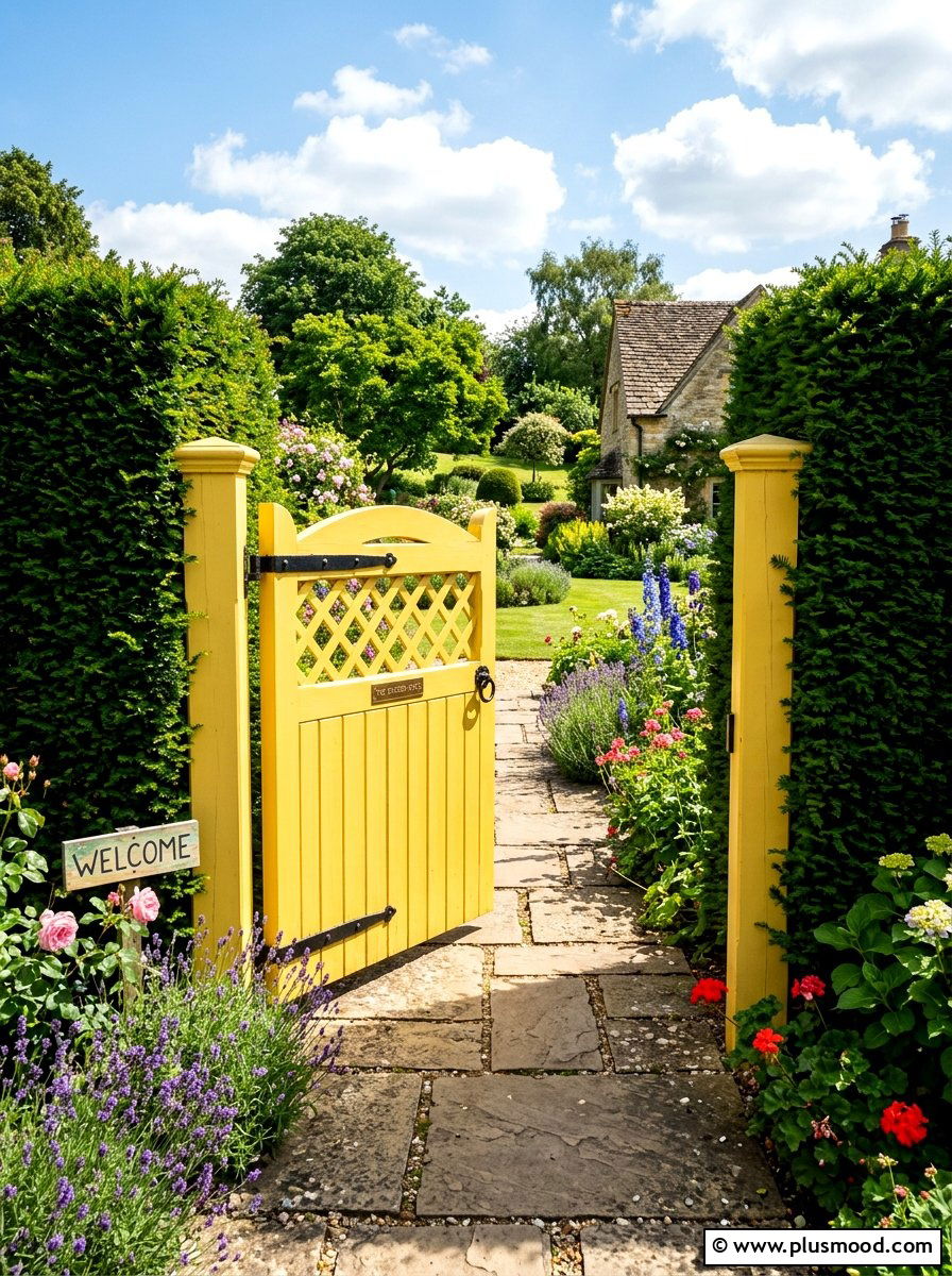 25 Outdoor Garden Decor Ideas With Wooden Gate Charm