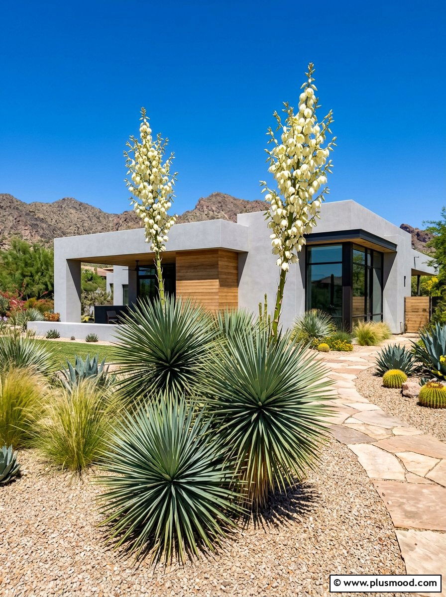 Yucca plant landscaping - 25 summer foundation planting ideas for summer