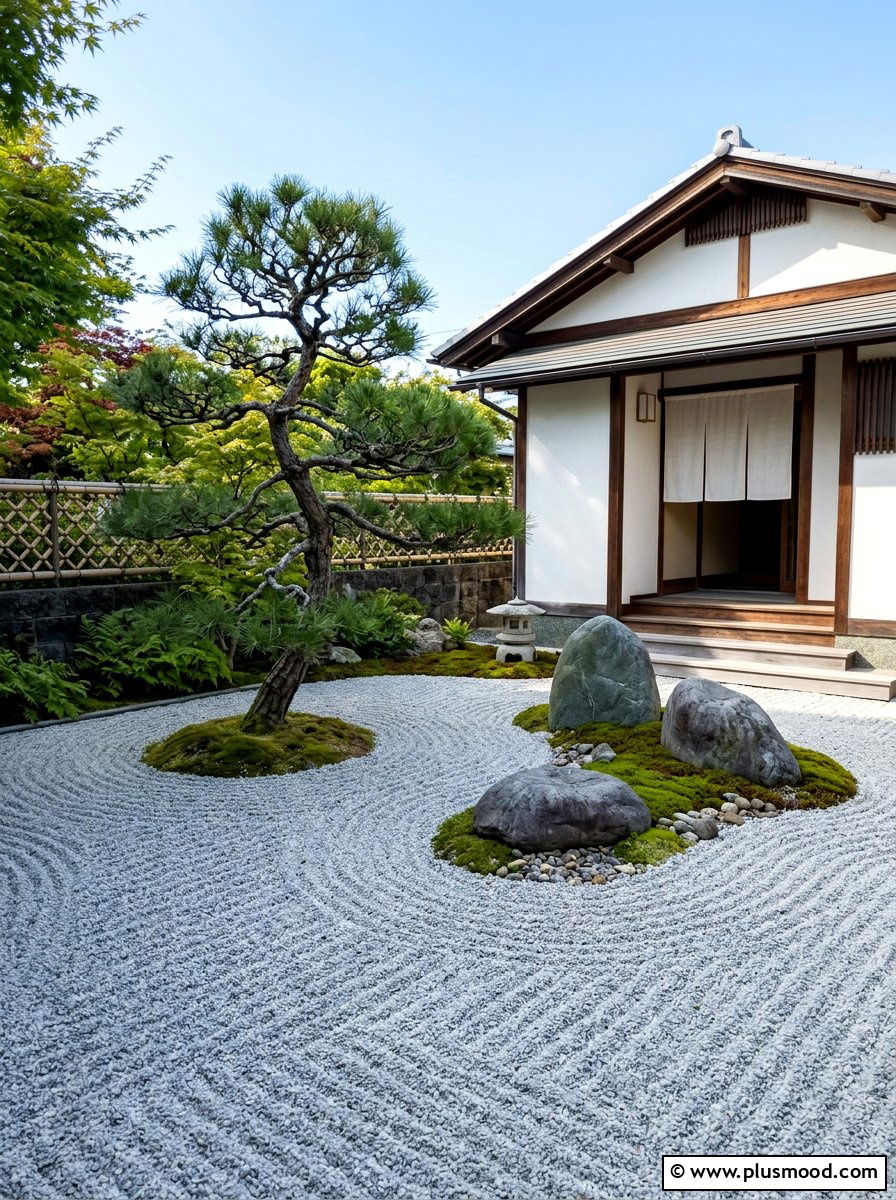 Zen Garden - 25 summer front yard landscaping ideas