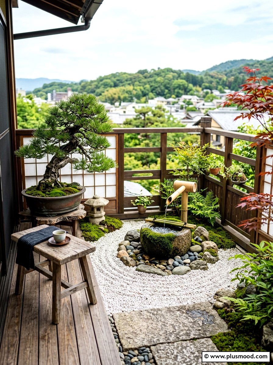 Zen Garden Balcony - 25 summer modern balcony ideas