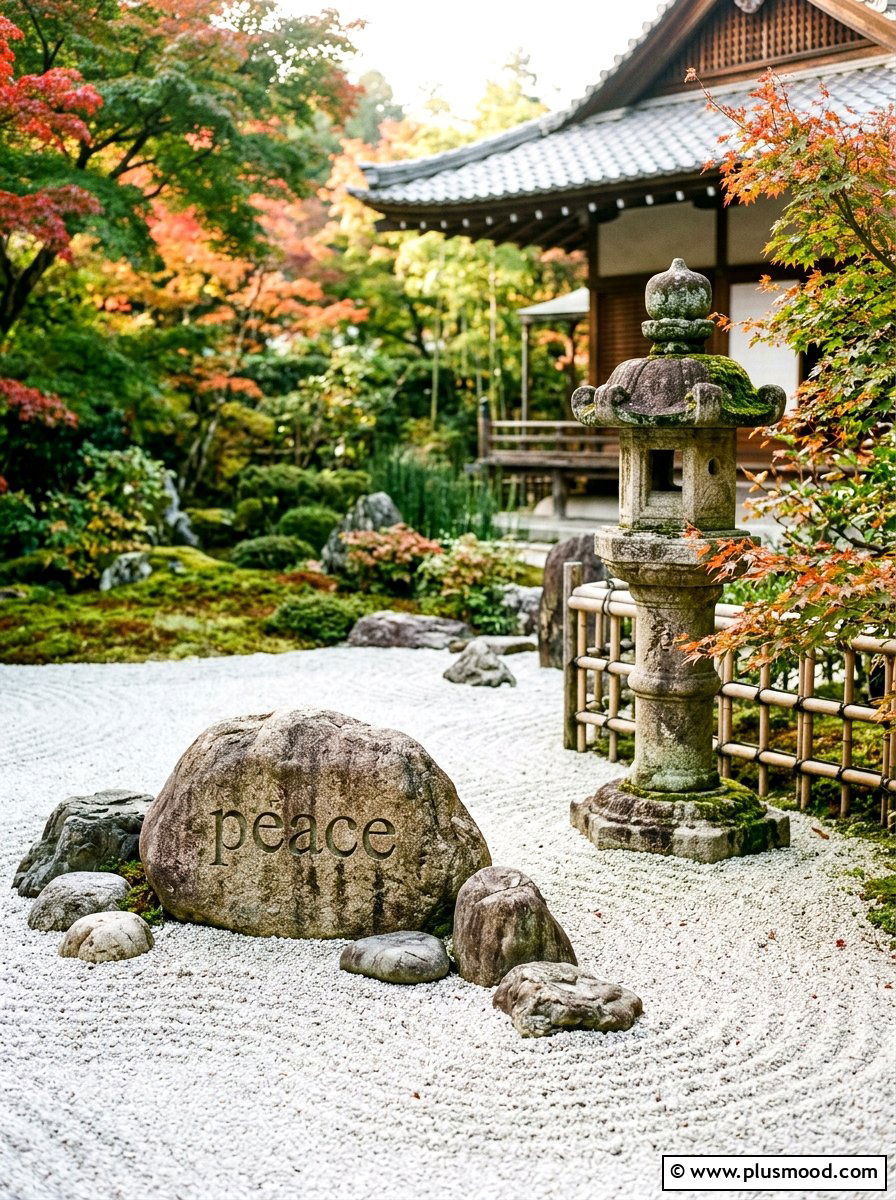 Zen Garden Meditation Stones - 25 painted rock ideas with inspirational words