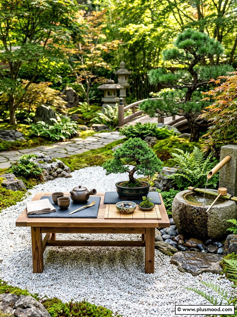 Zen Garden Outdoor Table - 25 summer dinner party ideas outdoors