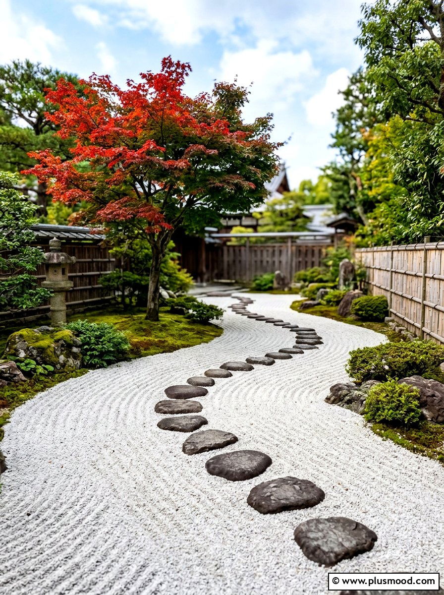 Zen Garden Sand Path - 25 summer walkway landscaping ideas