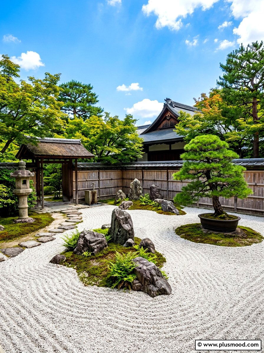 Zen Garden Space - 25 summer low maintenance garden ideas