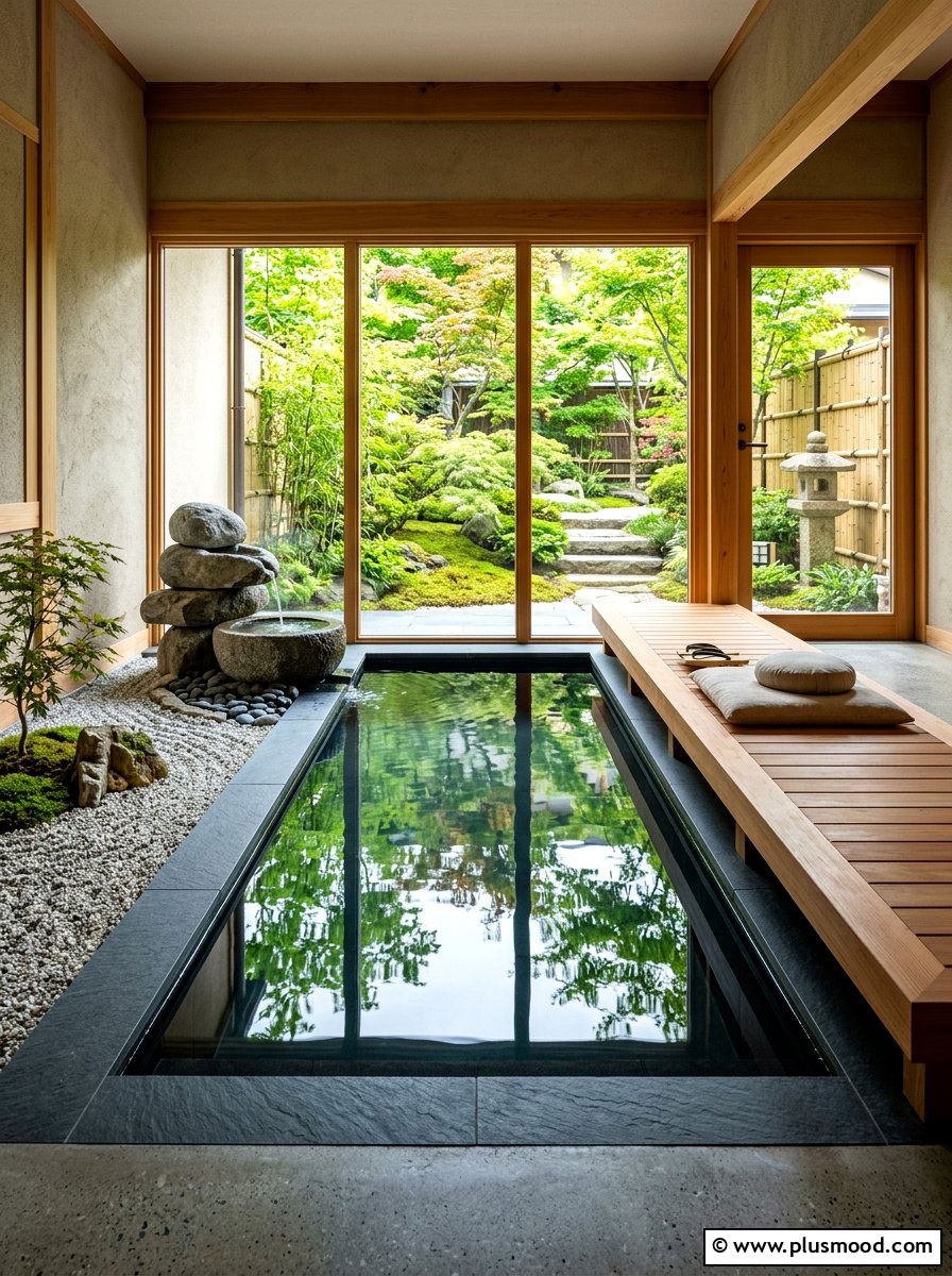 Zen Inspired Pool - 25 summer backyard pool ideas