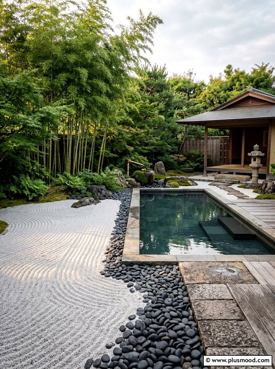 Zen Pool Garden Design - 25 Pool Landscaping Ideas