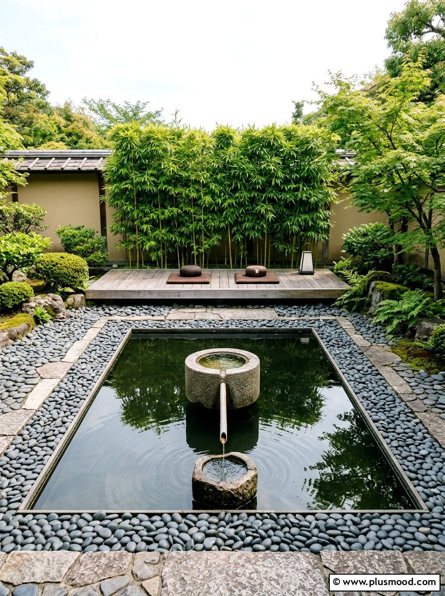 Zen Pool With Bamboo - 25 pool landscaping ideas with bamboo