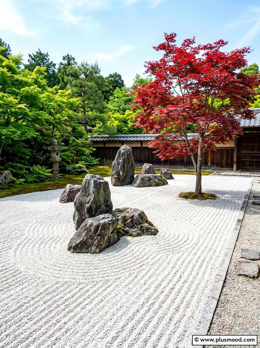 Zen Rock Garden - 25 summer landscape makeover ideas