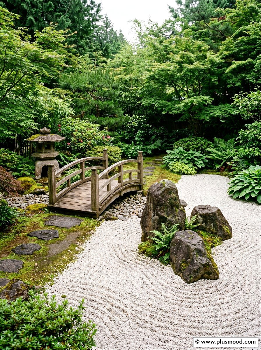 Zen Rock Garden - 25 small backyard ideas for no grass yards