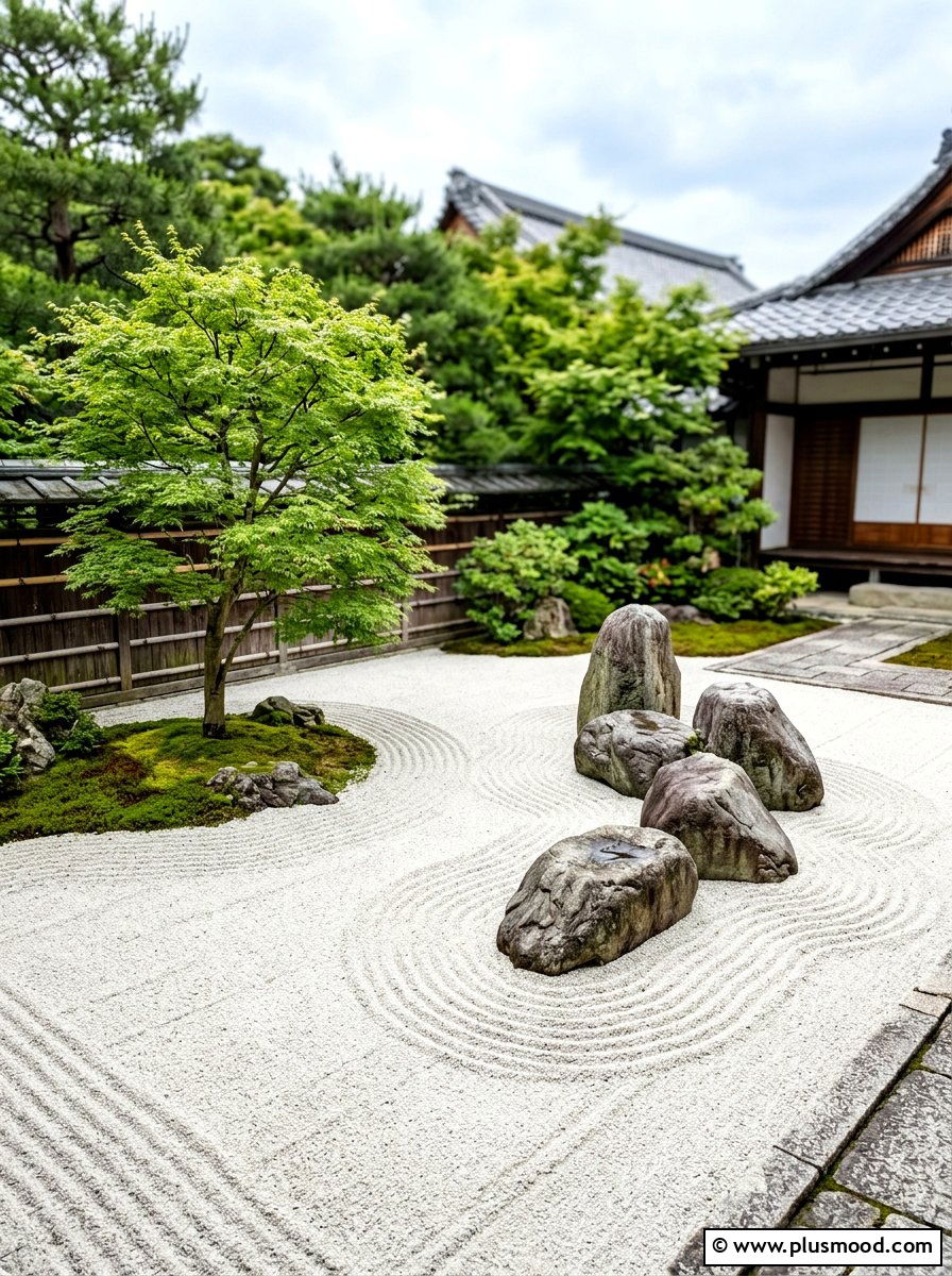Zen Rock Garden - 25 small backyard ideas for townhomes