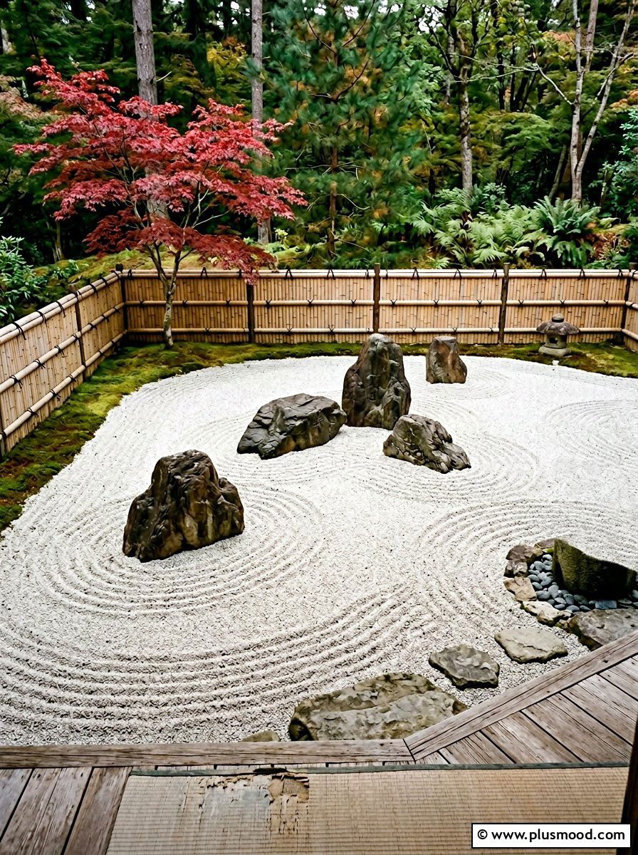Zen Rock Garden - 25 small backyard ideas with garden