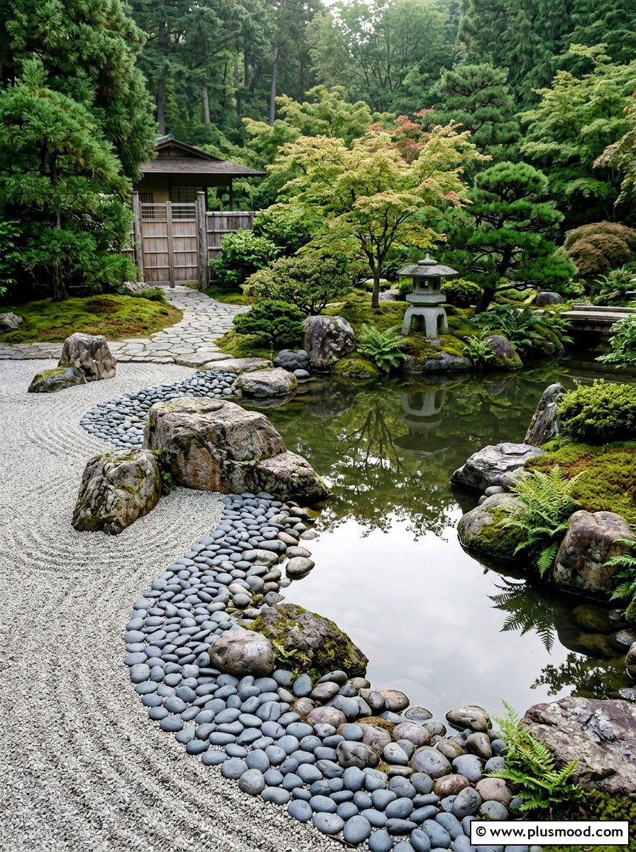 Zen Rock Garden Pool - 25 pool landscaping ideas with Japanese style