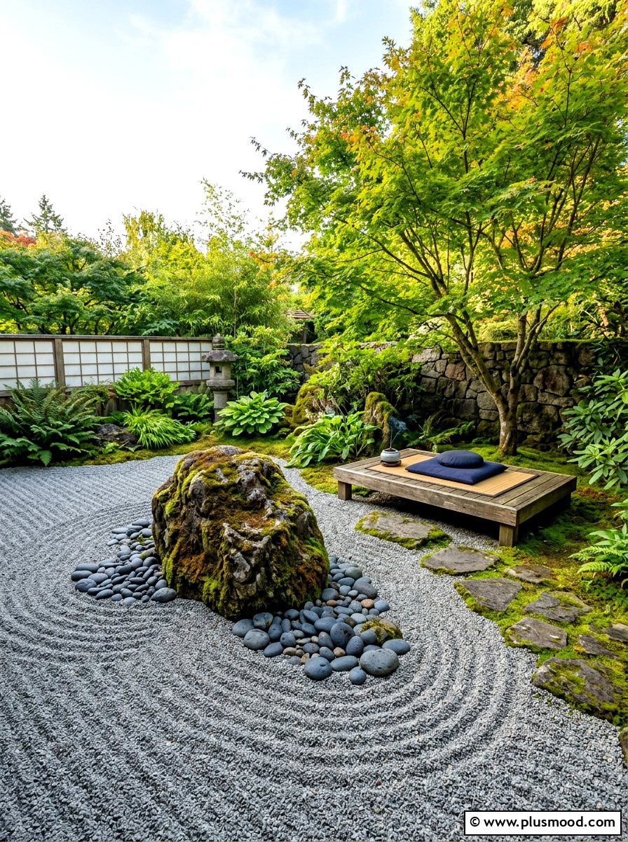 Zen Rock Meditation Space - 25 best summer garden ideas