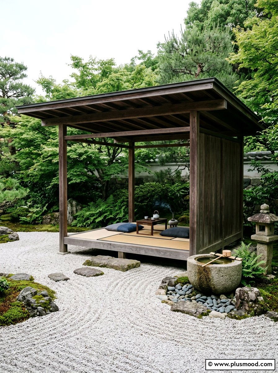 Zen garden gazebo - 25 small backyard ideas with gazebo