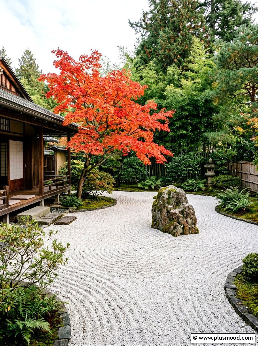 Zen gravel garden - 25 small backyard ideas with gravel