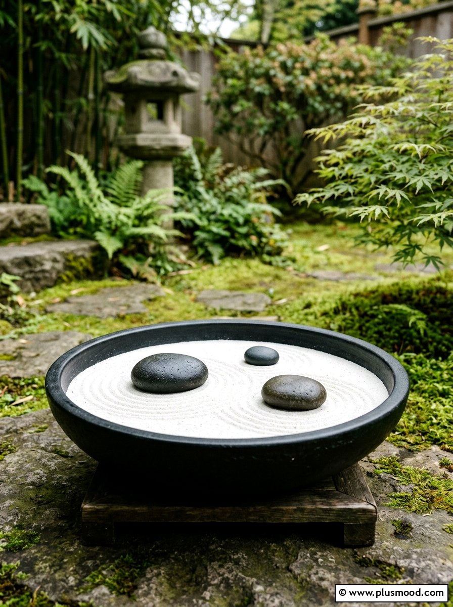 Zen rock garden container - 25 small backyard ideas with container garden