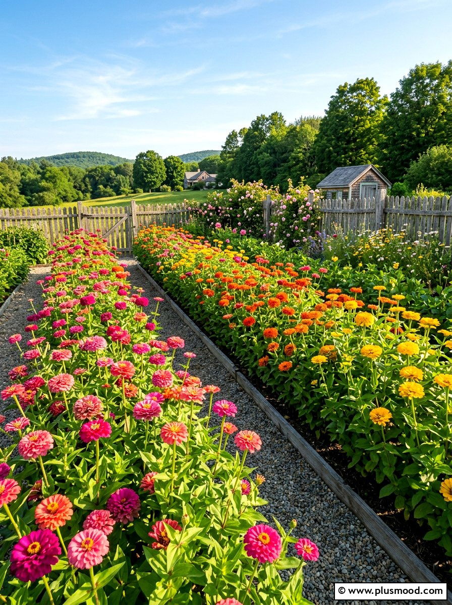 Zinnia Cutting Garden - 25 simple summer garden ideas