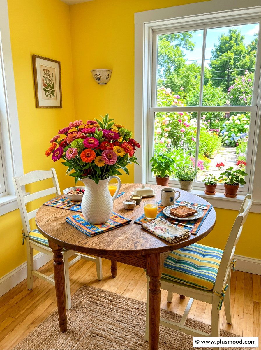 Zinnia Floral Pitcher - 25 late summer centerpiece ideas