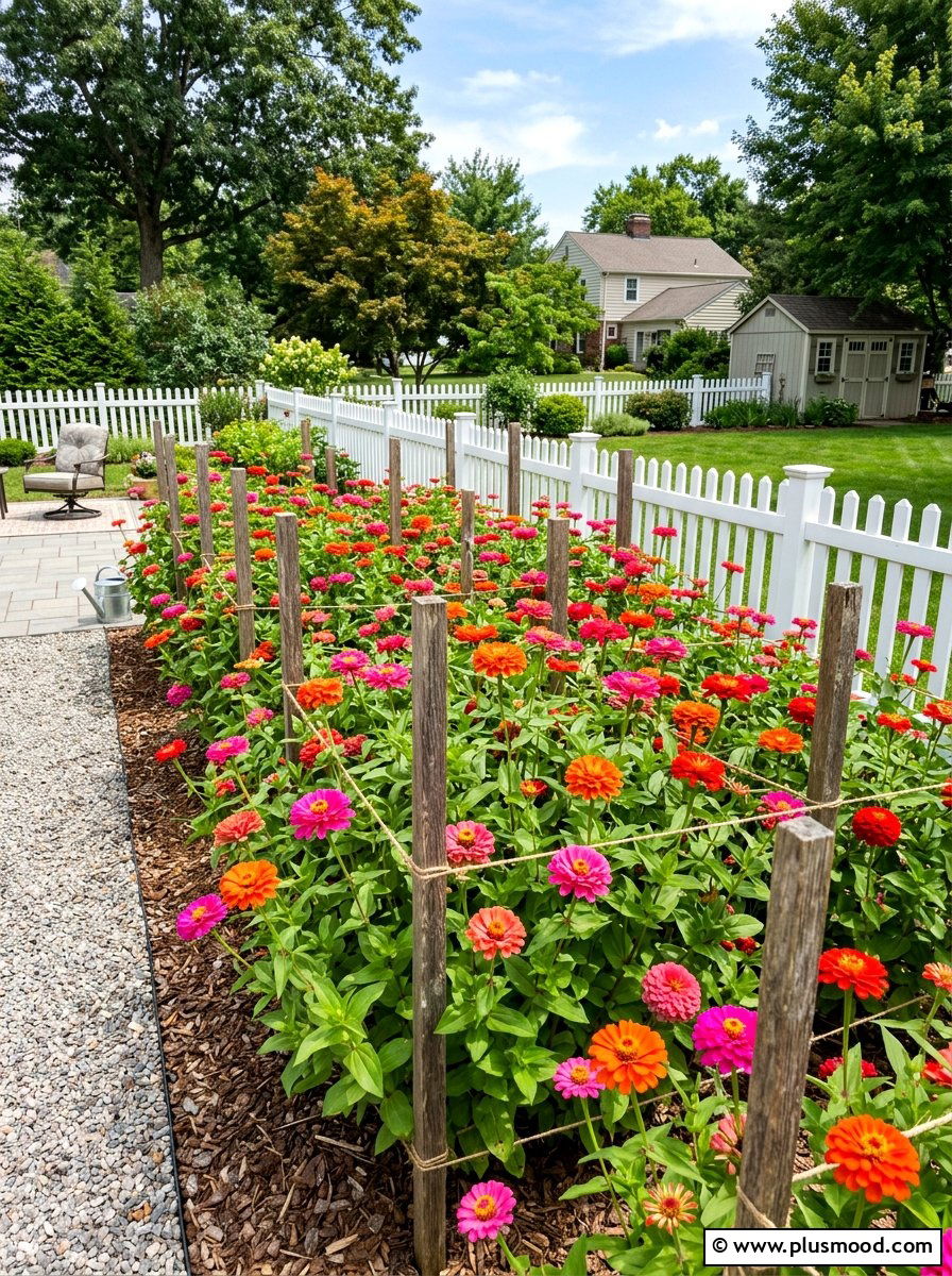Zinnia Patch - 25 summer cutting garden ideas